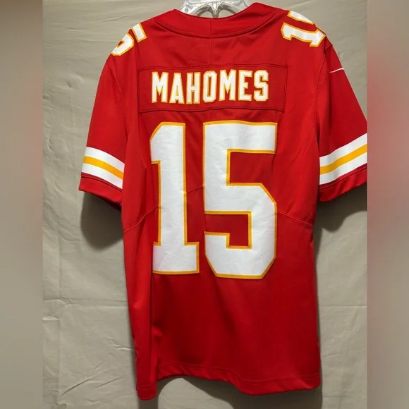 NFL Kansas City Chiefs Mahomes #15 Red Jersey Nike Dri-fit - Picture 3 of 7